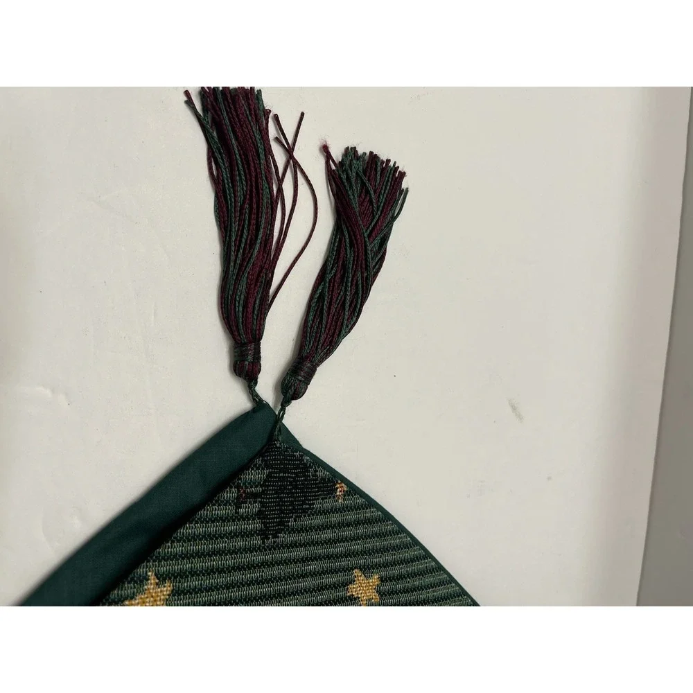 Christmas Table Runner Tassels 62x12.5
